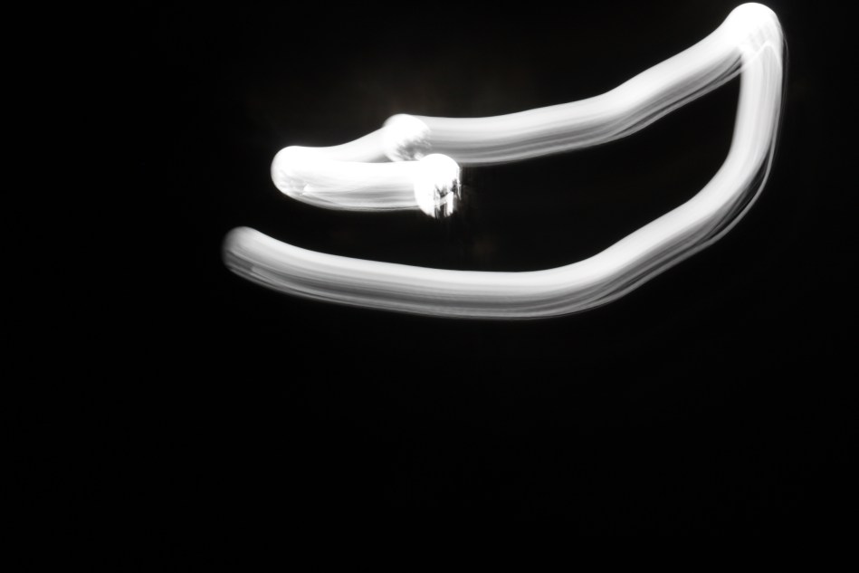 Bright squiggles in the night