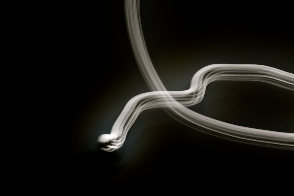 Moving light in the night