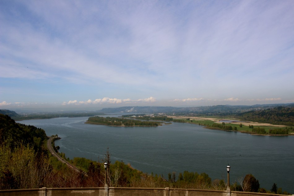 Looking west towards Portland