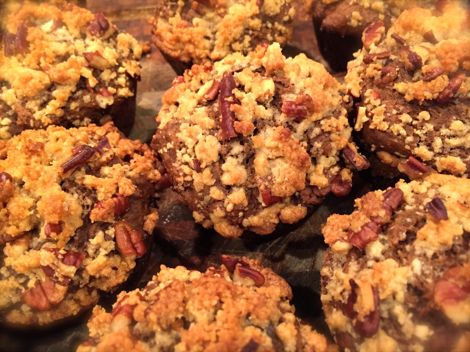 Pumpkin Muffins with Chocolate Chips and Streusel